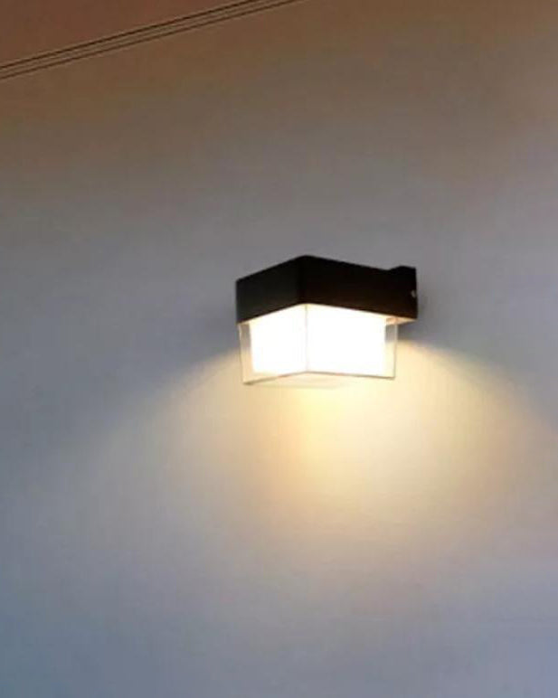 Modern Cube LED Outdoor Wall Light