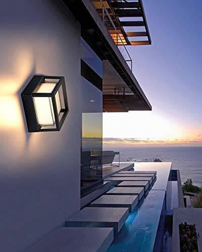 Contemporary Outdoor Wall Light - Cube
