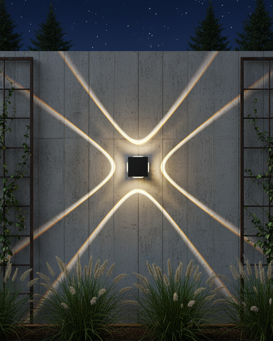 Cross Glow Outdoor Wall Light