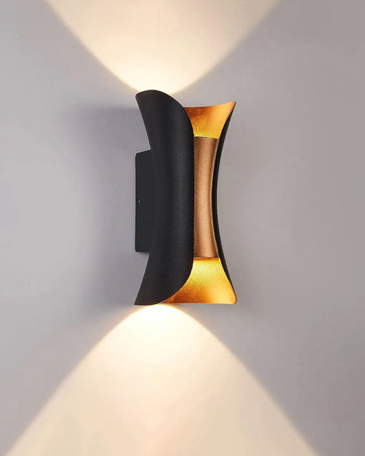 Hourglass Glow Out Door Wall Light